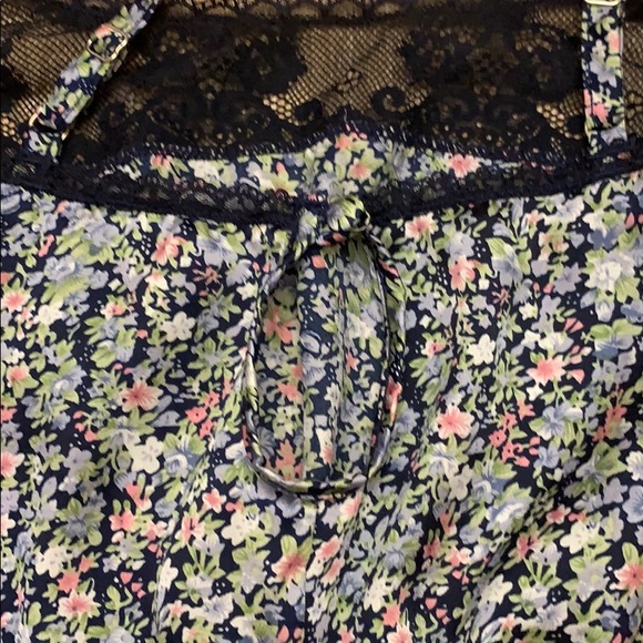 ASOS Teddy Romper Navy Flowered XXS - Picture 3 of 5